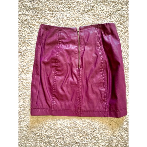 Free People Faux Leather Skirt - Picture 2 of 6